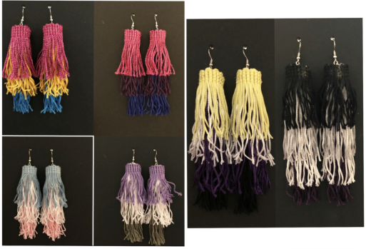 Pride Flag Tassel Earrings