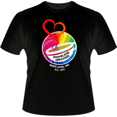 T-shirt - Shameless Rainbow Logo