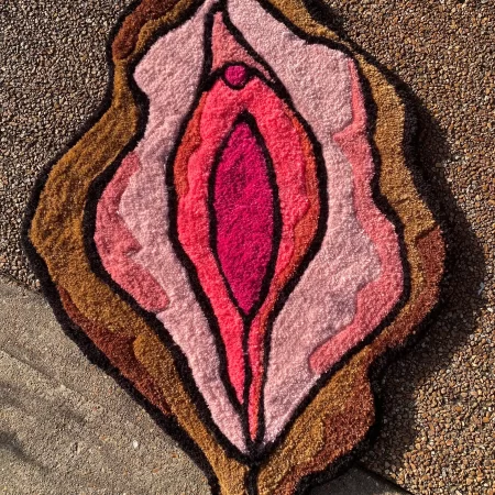 Hand-Tufted Yoni / Vulva Rug (Full-Size) - Josephine